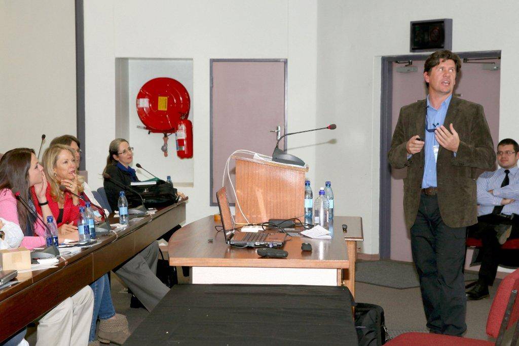 Dr. Kennedy Presenting To The Crowd