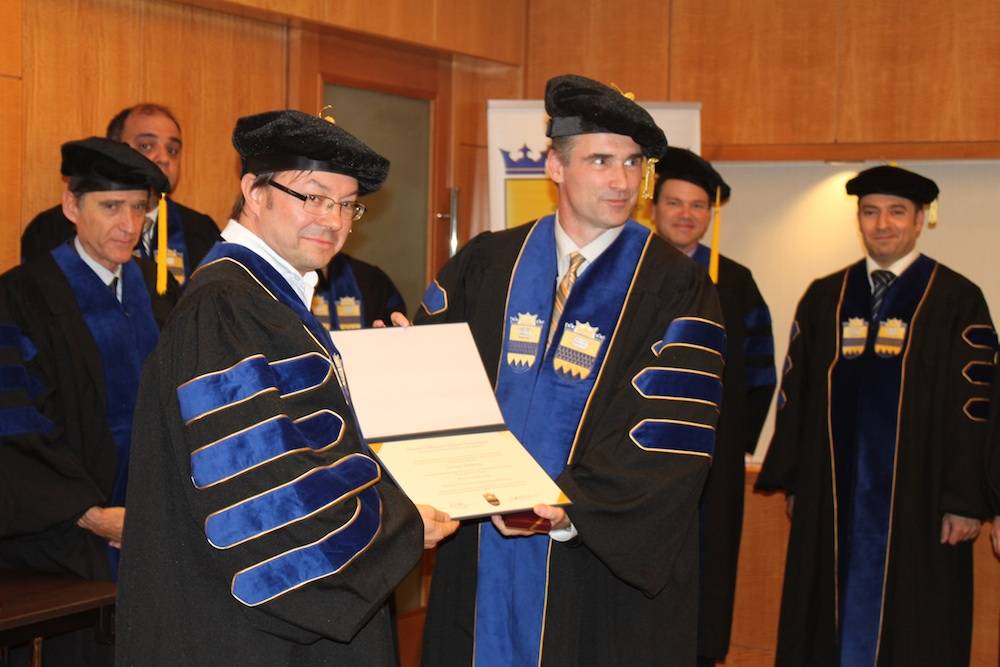 Dr. Madarasz Receive D.Litt. Degree - UGSM-Monarch Business School Switzerland